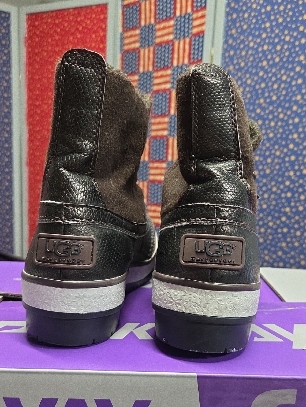 UGG Brown Waterproof Women's Ankle Boots